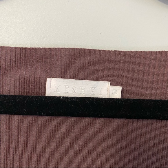 Meshki Malene Seamless Longsleeve Bodysuit in Mauve - Picture 4 of 7